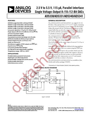 AD5330BRUZ datasheet  